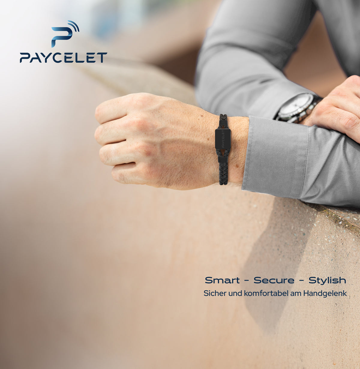 PAYCELET ONE - Stealth Black - Lederarmband - Set