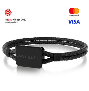 PAYCELET ONE - Stealth Black - Lederarmband - Set